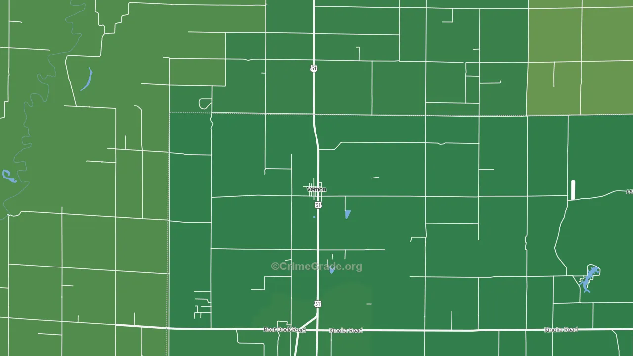62892, IL Map of Vehicle Theft Rates