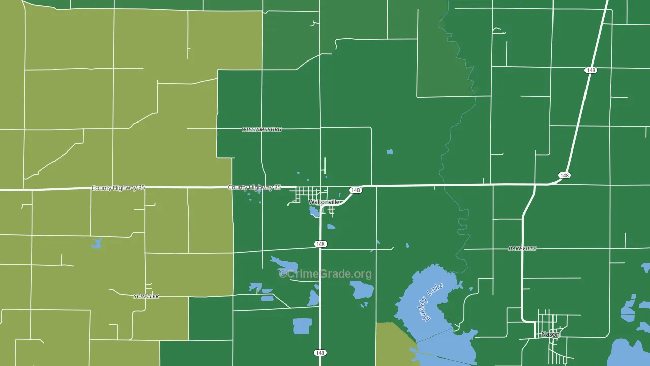 62894, IL Map of Vehicle Theft Rates