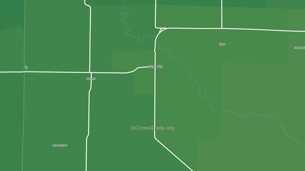 62895, IL Map of Vehicle Theft Rates