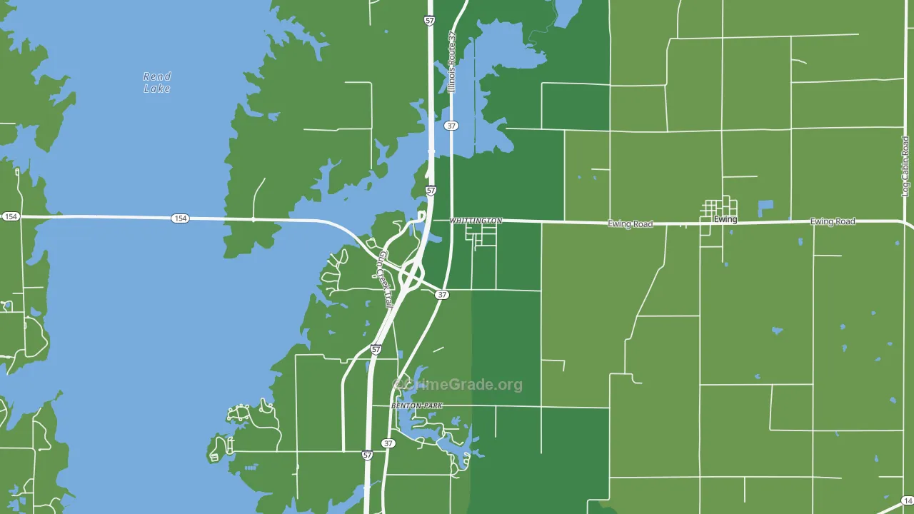 62897, IL Map of Vehicle Theft Rates