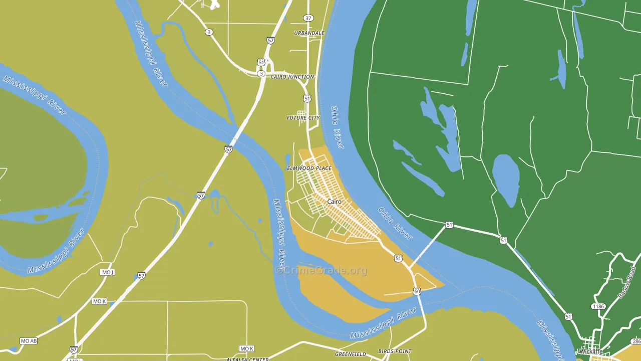 62914, IL Map of Vehicle Theft Rates