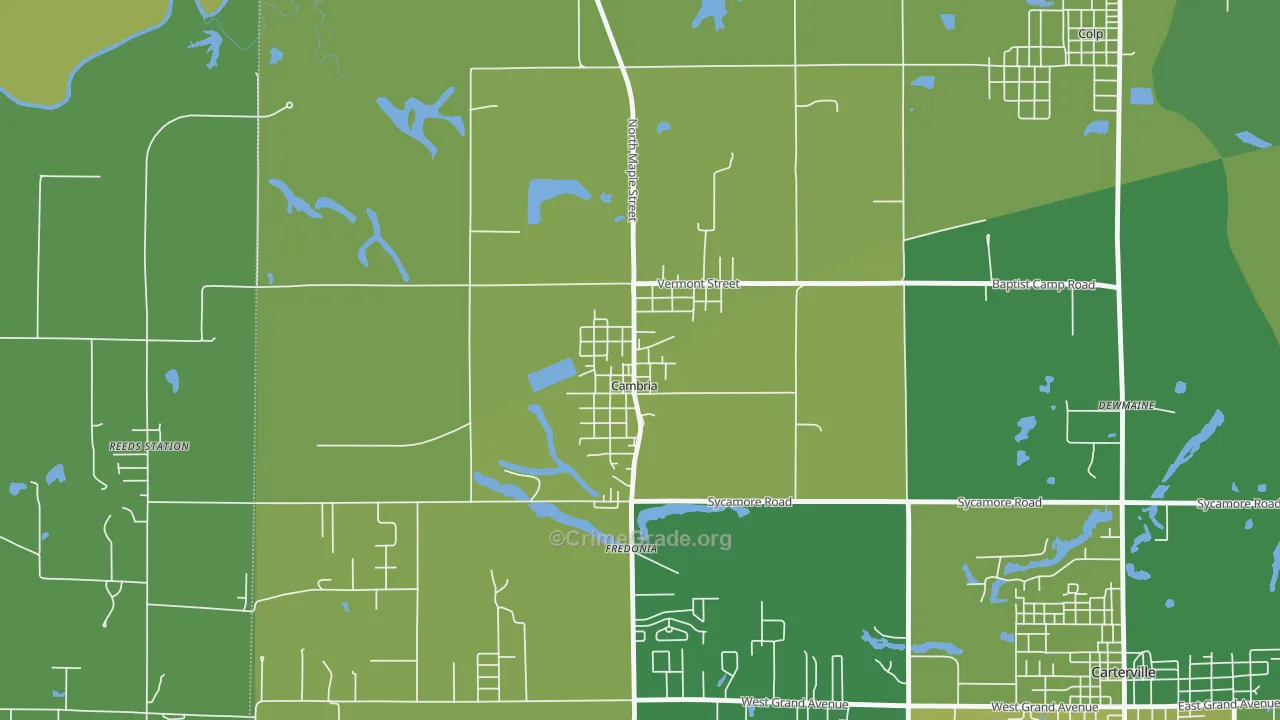 62915, IL Map of Vehicle Theft Rates