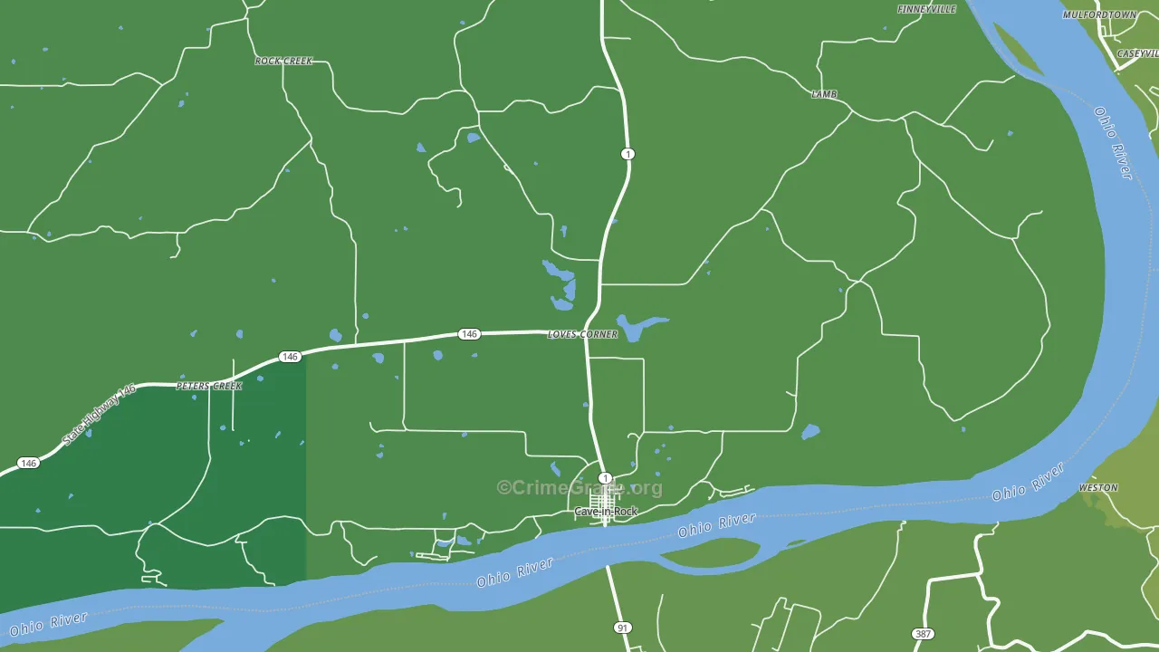 62919, IL Map of Vehicle Theft Rates