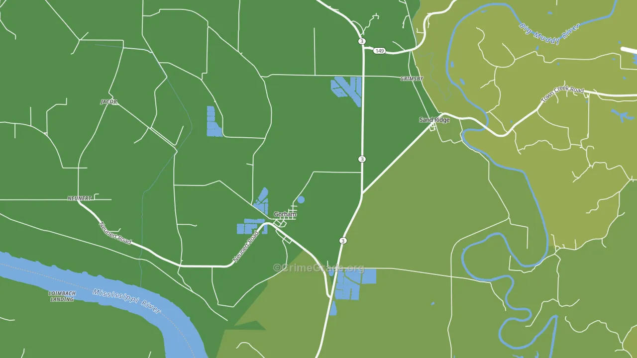 62940, IL Map of Vehicle Theft Rates