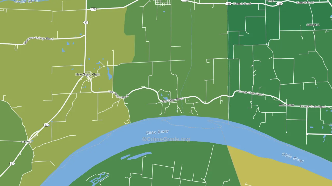 62941, IL Map of Vehicle Theft Rates