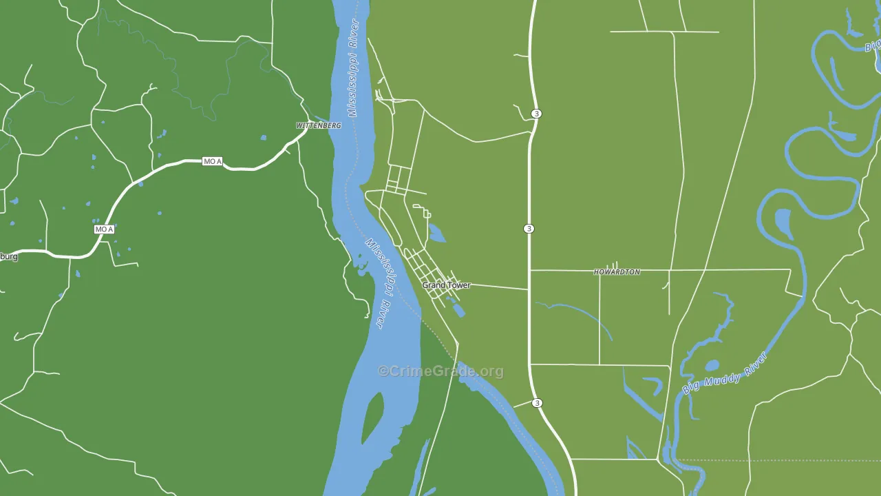 62942, IL Map of Vehicle Theft Rates