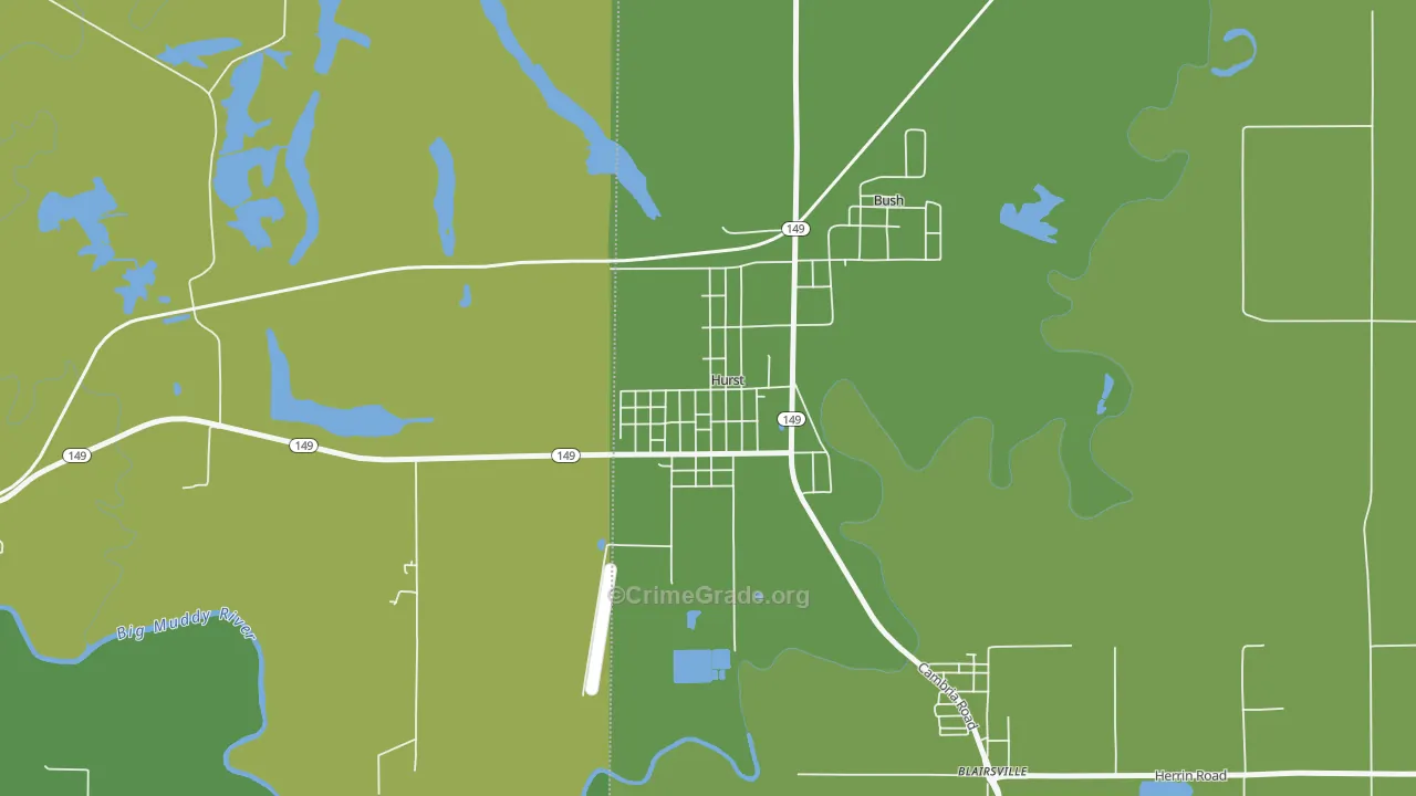 62949, IL Map of Vehicle Theft Rates