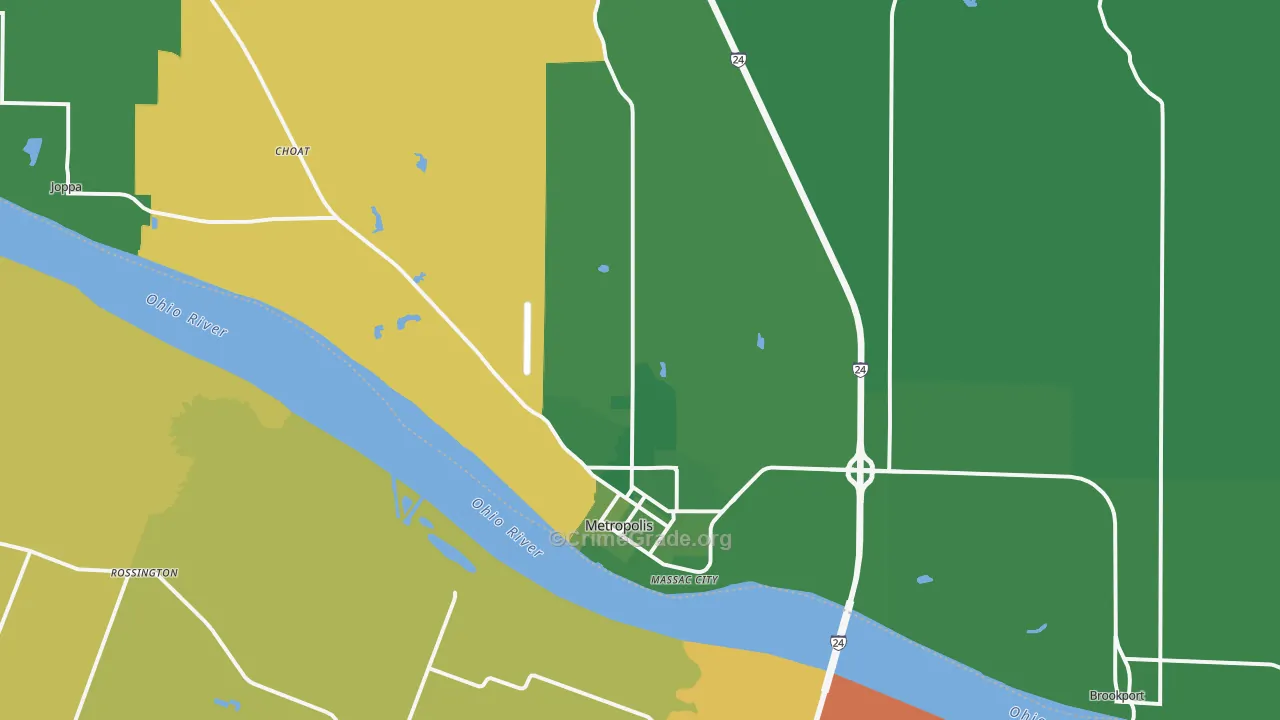 62960, IL Map of Vehicle Theft Rates