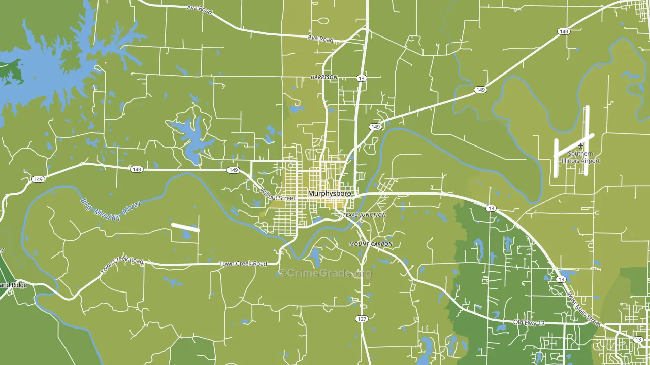 62966, IL Map of Vehicle Theft Rates