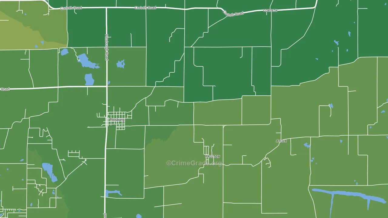 62974, IL Map of Vehicle Theft Rates
