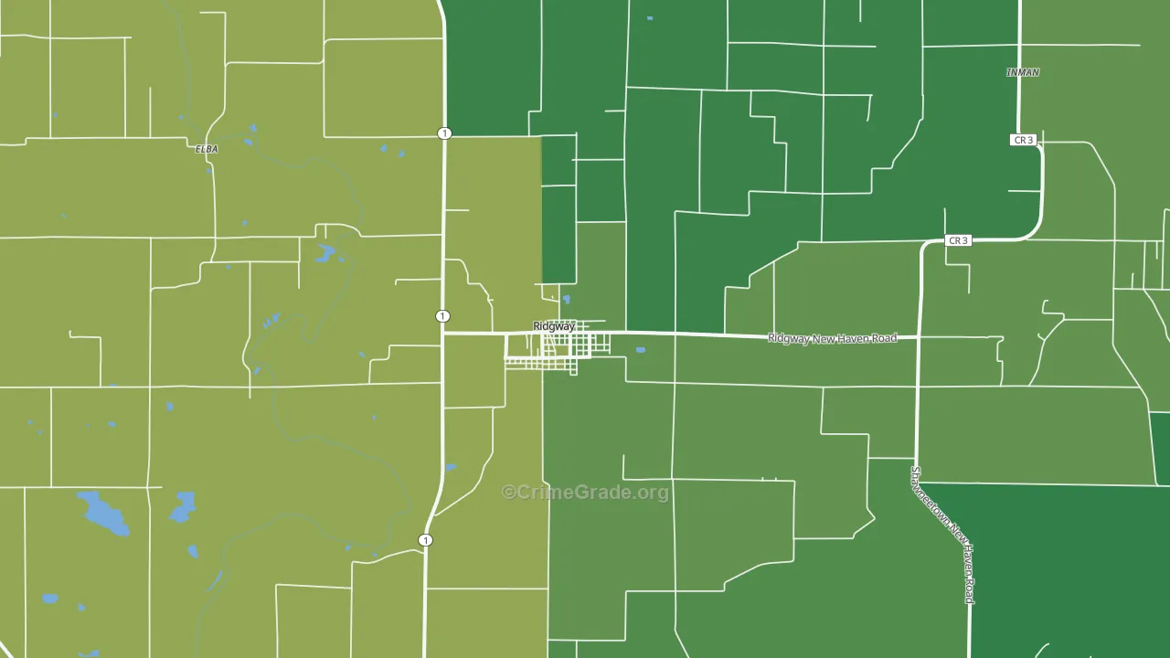 62979, IL Map of Vehicle Theft Rates