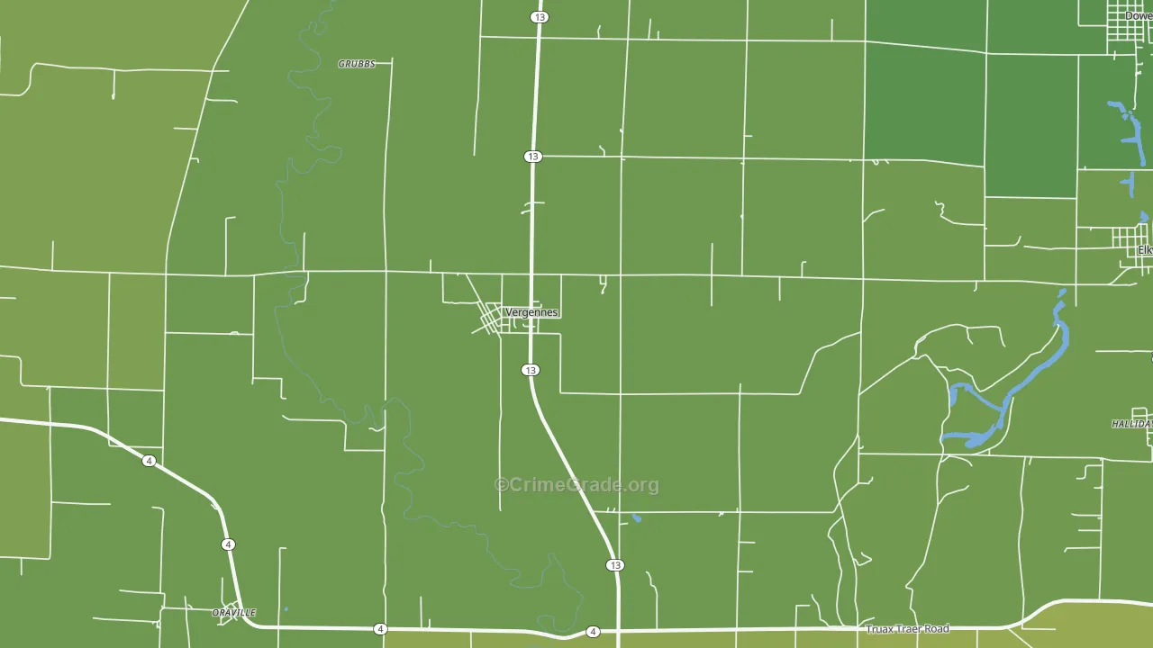 62994, IL Map of Vehicle Theft Rates