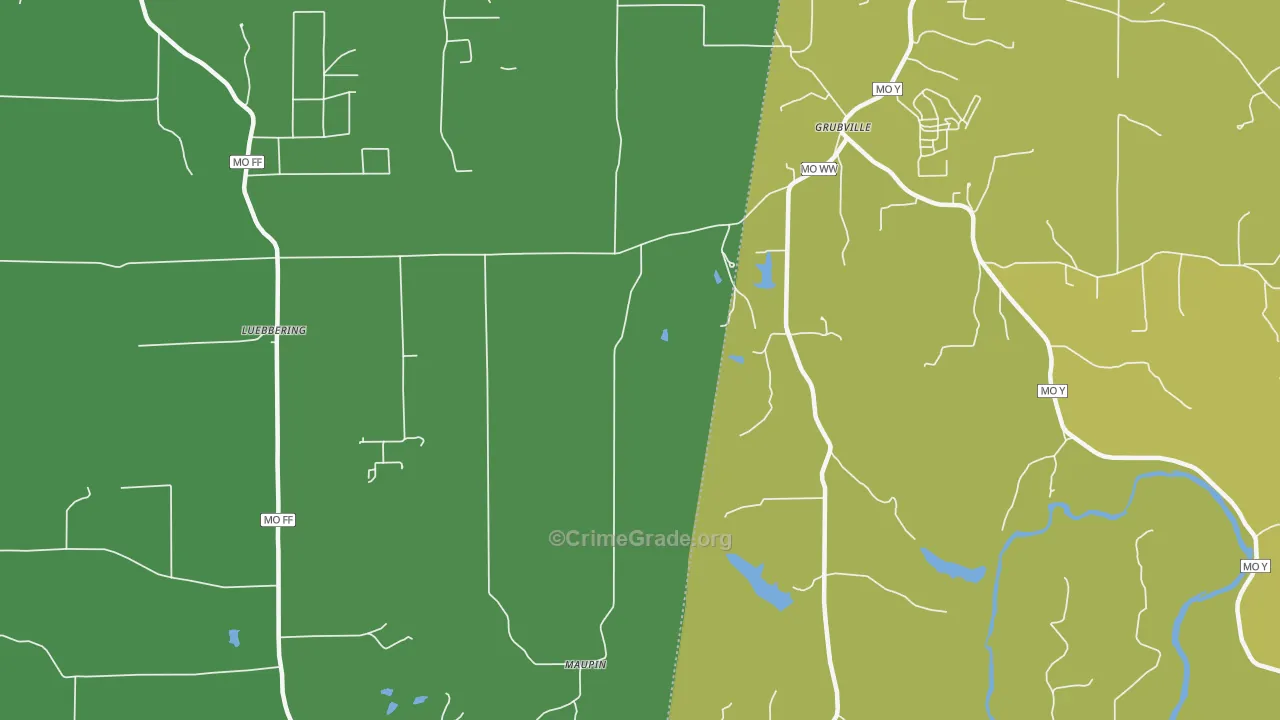 63041, MO Map of Vehicle Theft Rates