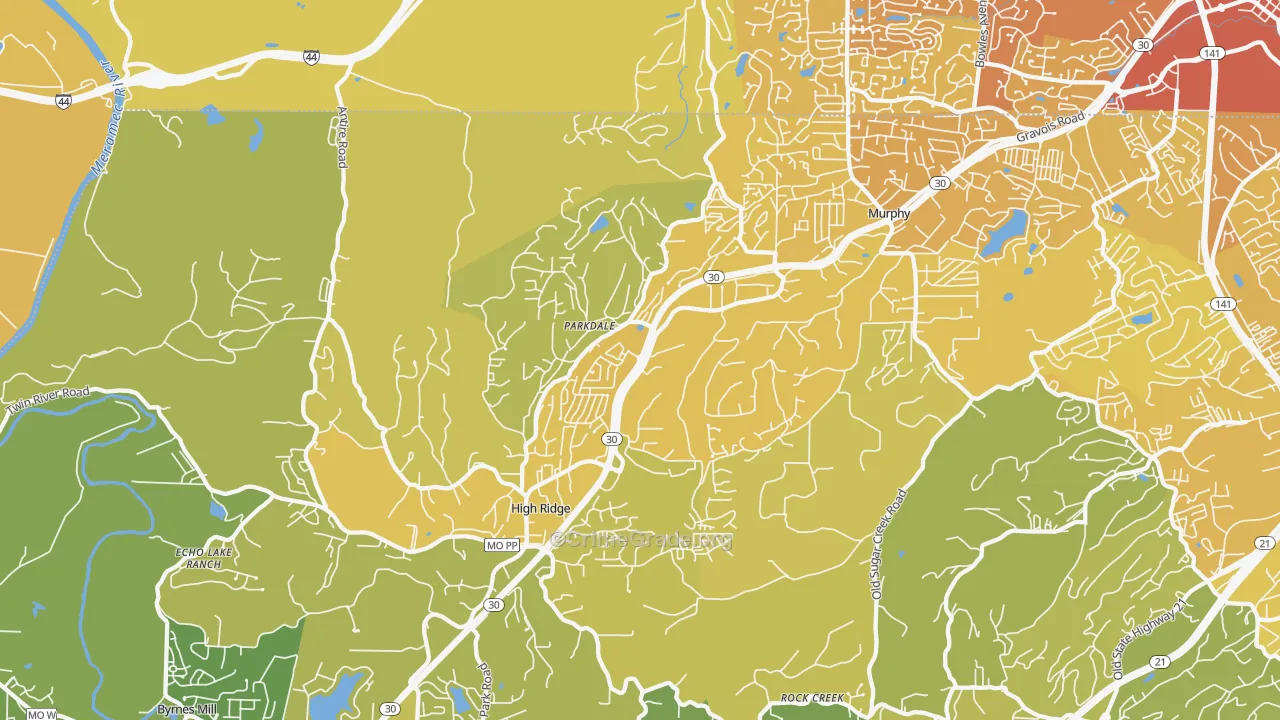63049, MO Map of Vehicle Theft Rates