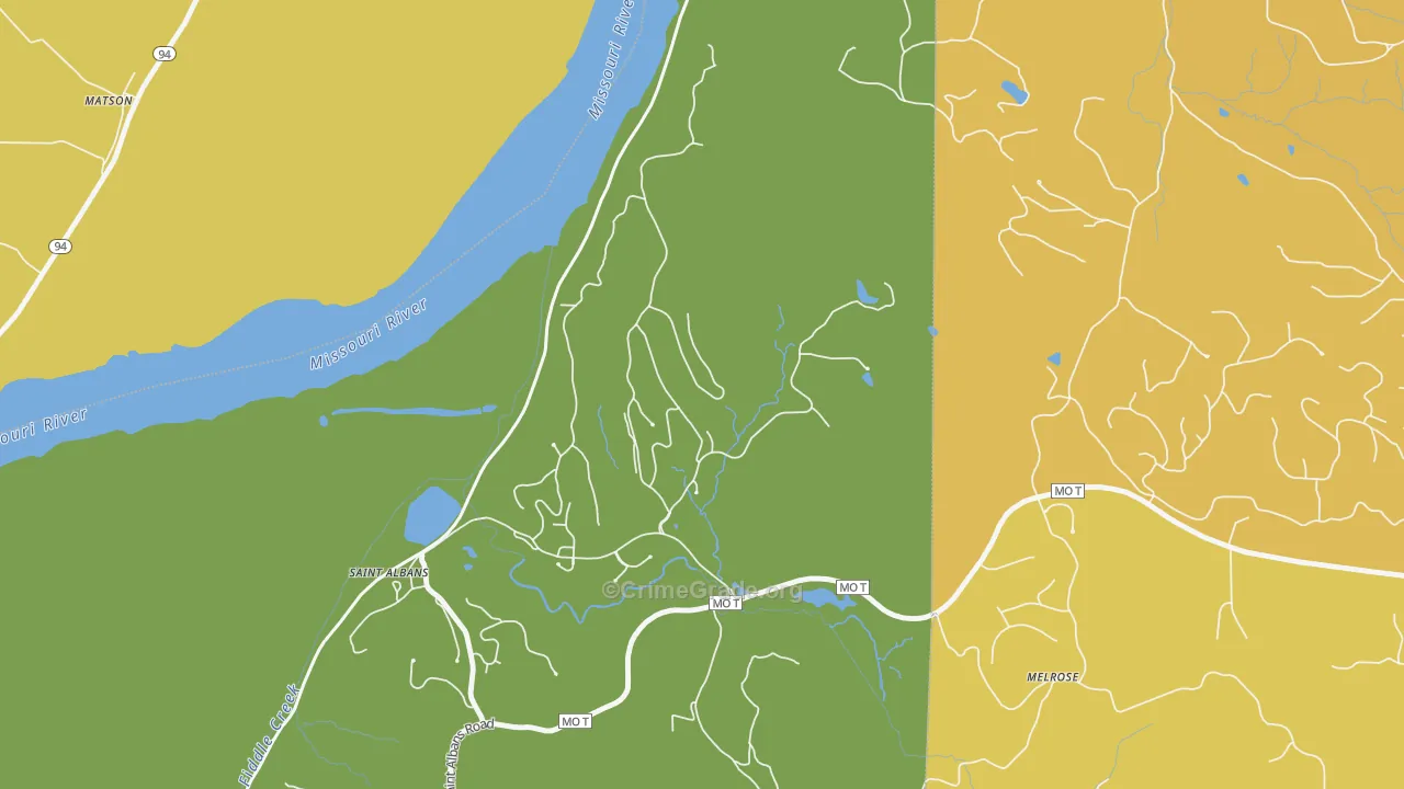 63073, MO Map of Vehicle Theft Rates