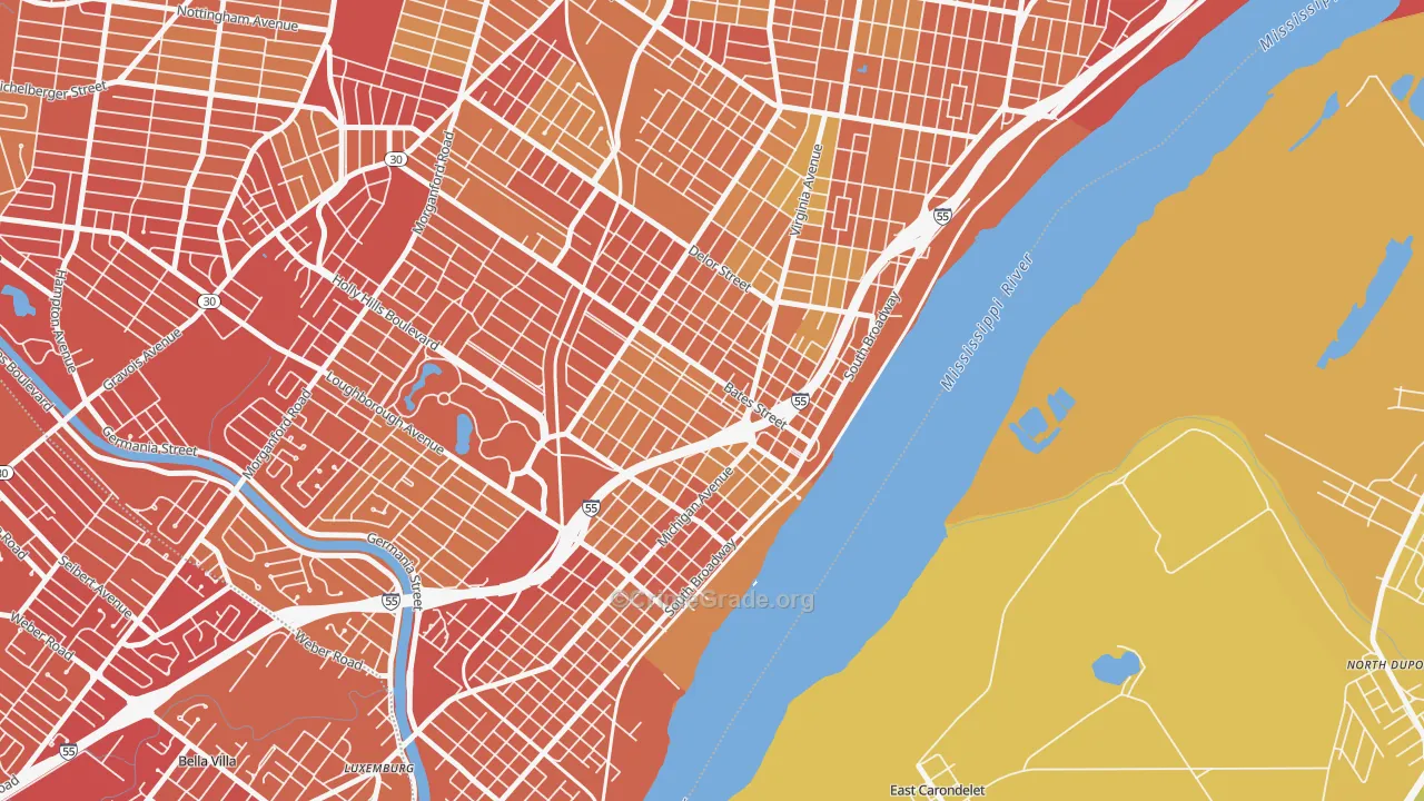 63111, MO Map of Vehicle Theft Rates