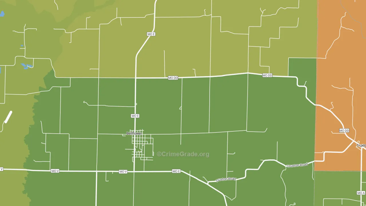 63333, MO Map of Vehicle Theft Rates