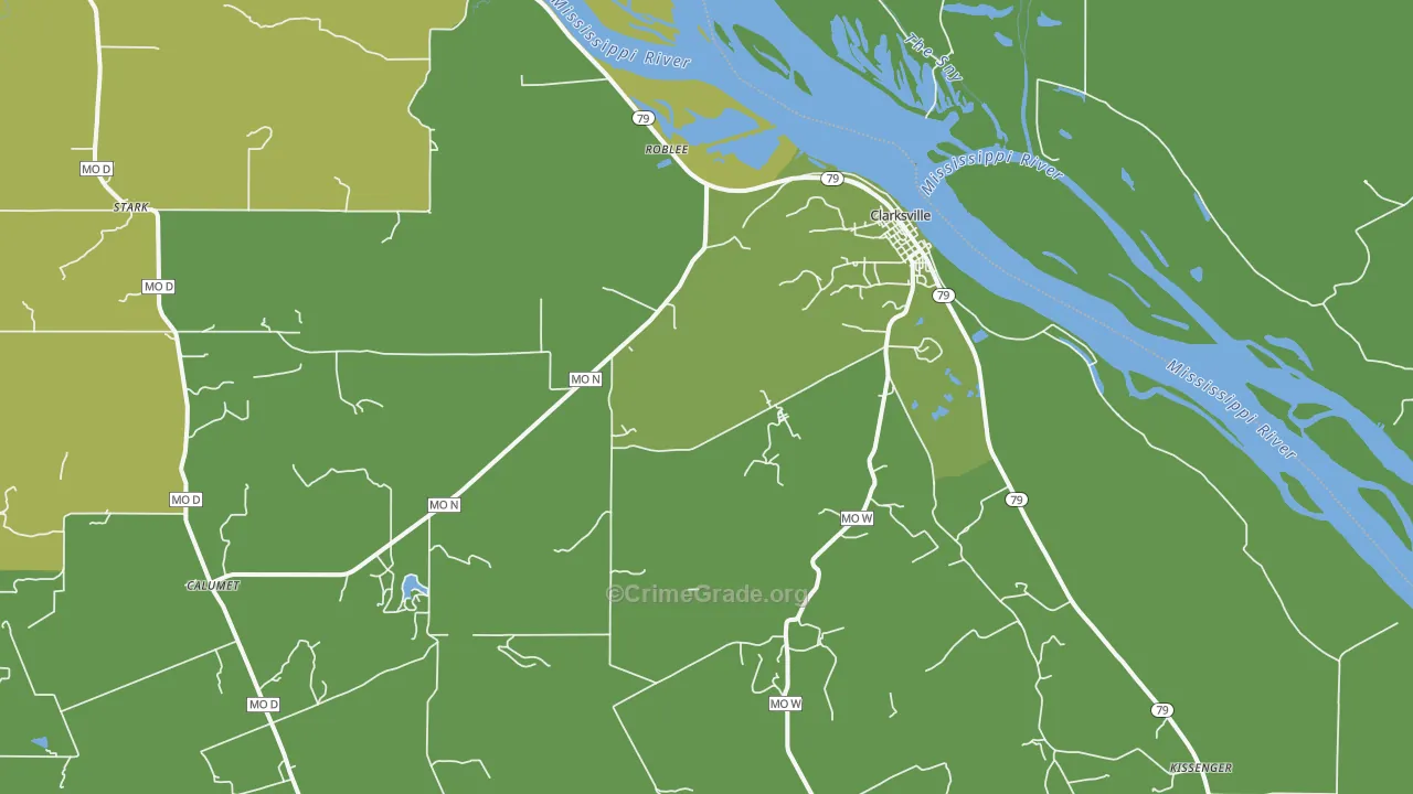 63336, MO Map of Vehicle Theft Rates