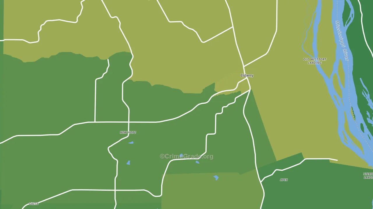 63343, MO Map of Vehicle Theft Rates