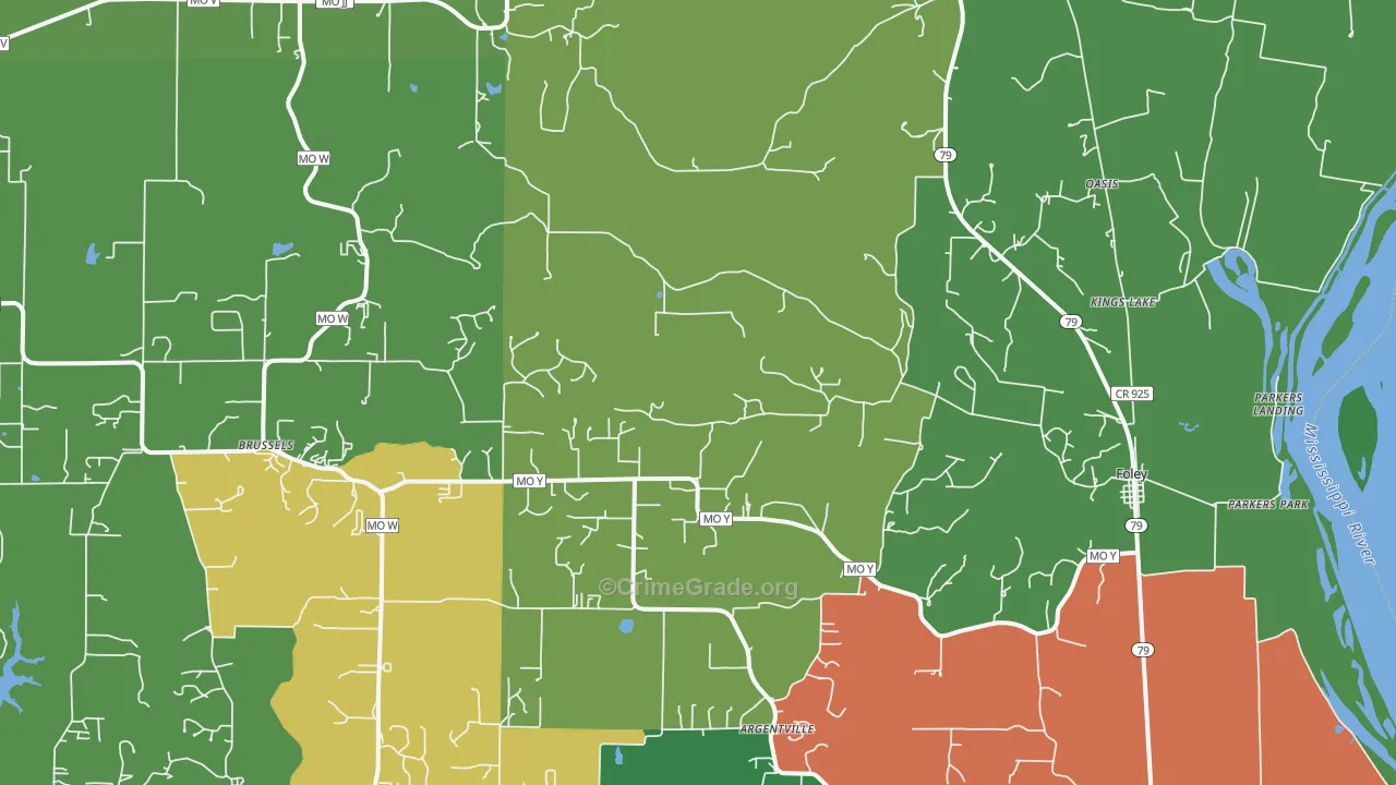 63347, MO Map of Vehicle Theft Rates