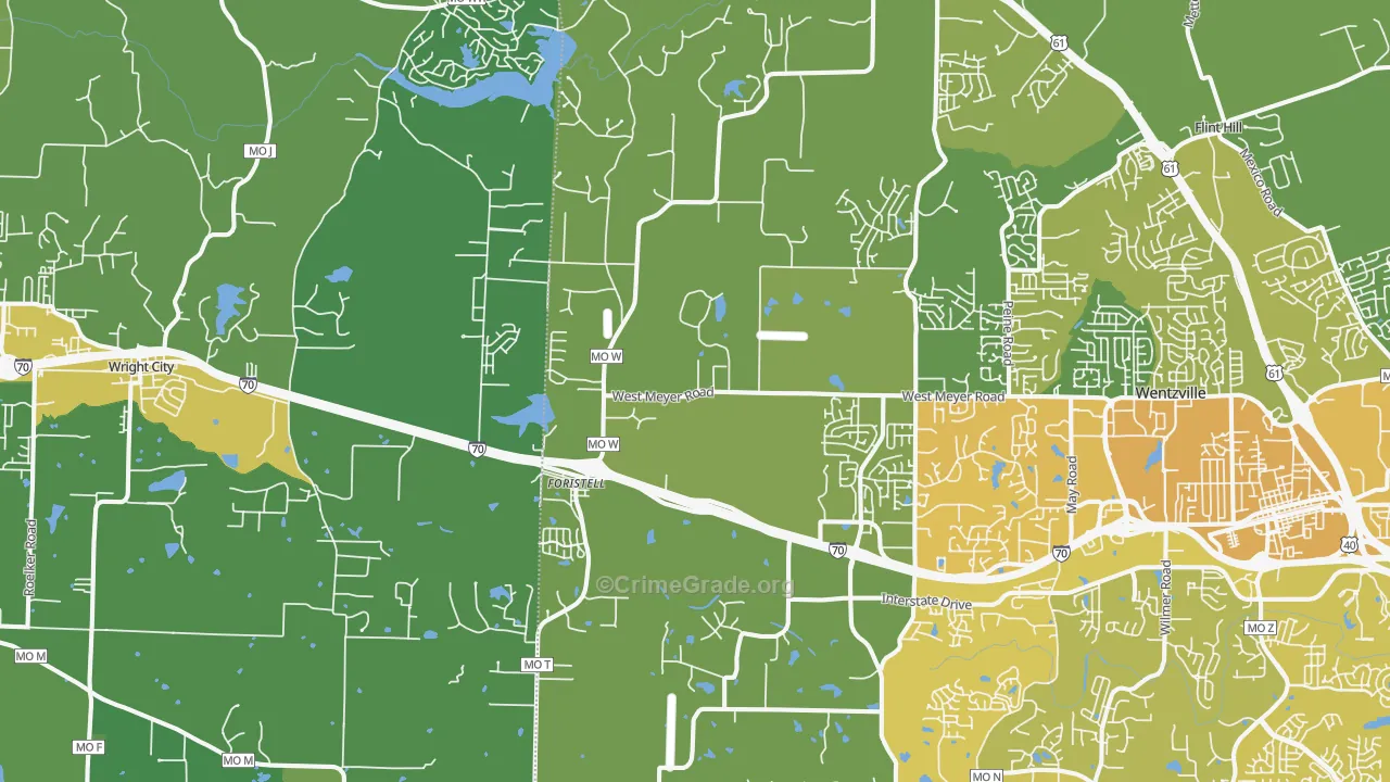 63348, MO Map of Vehicle Theft Rates