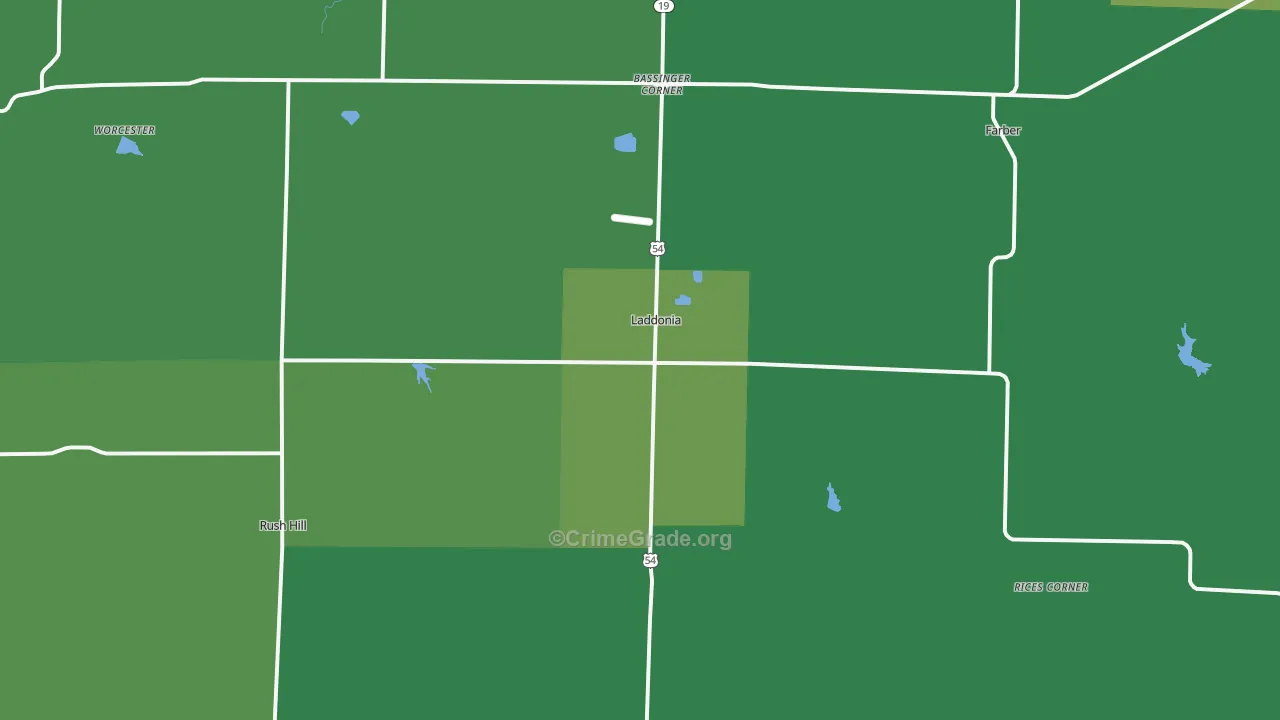 63352, MO Map of Vehicle Theft Rates