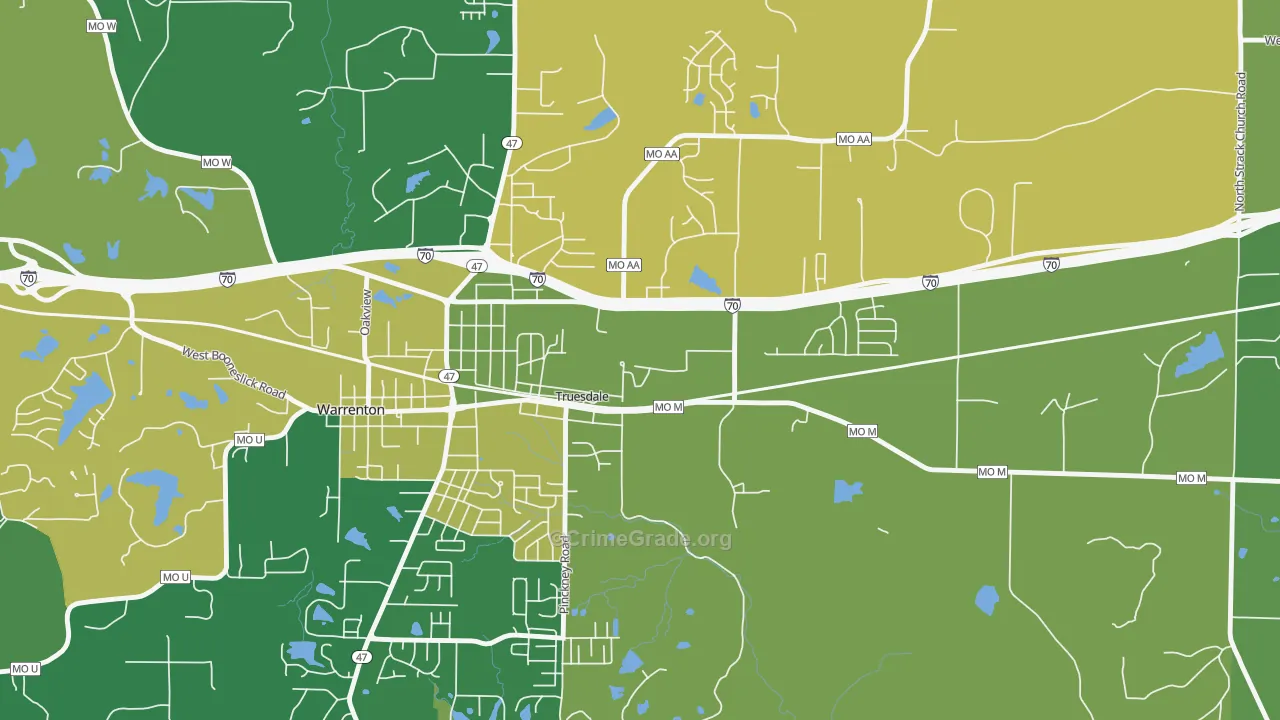 63380, MO Map of Vehicle Theft Rates