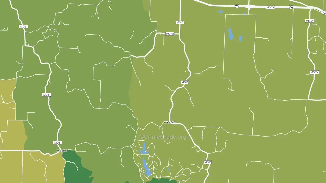 63388, MO Map of Vehicle Theft Rates