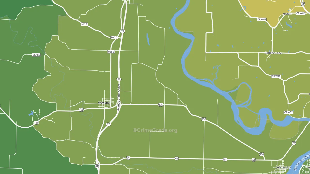 63430, MO Map of Vehicle Theft Rates