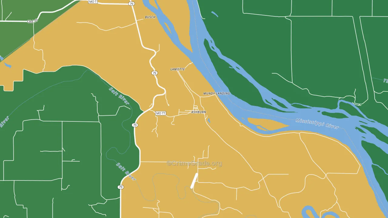 63433, MO Map of Vehicle Theft Rates