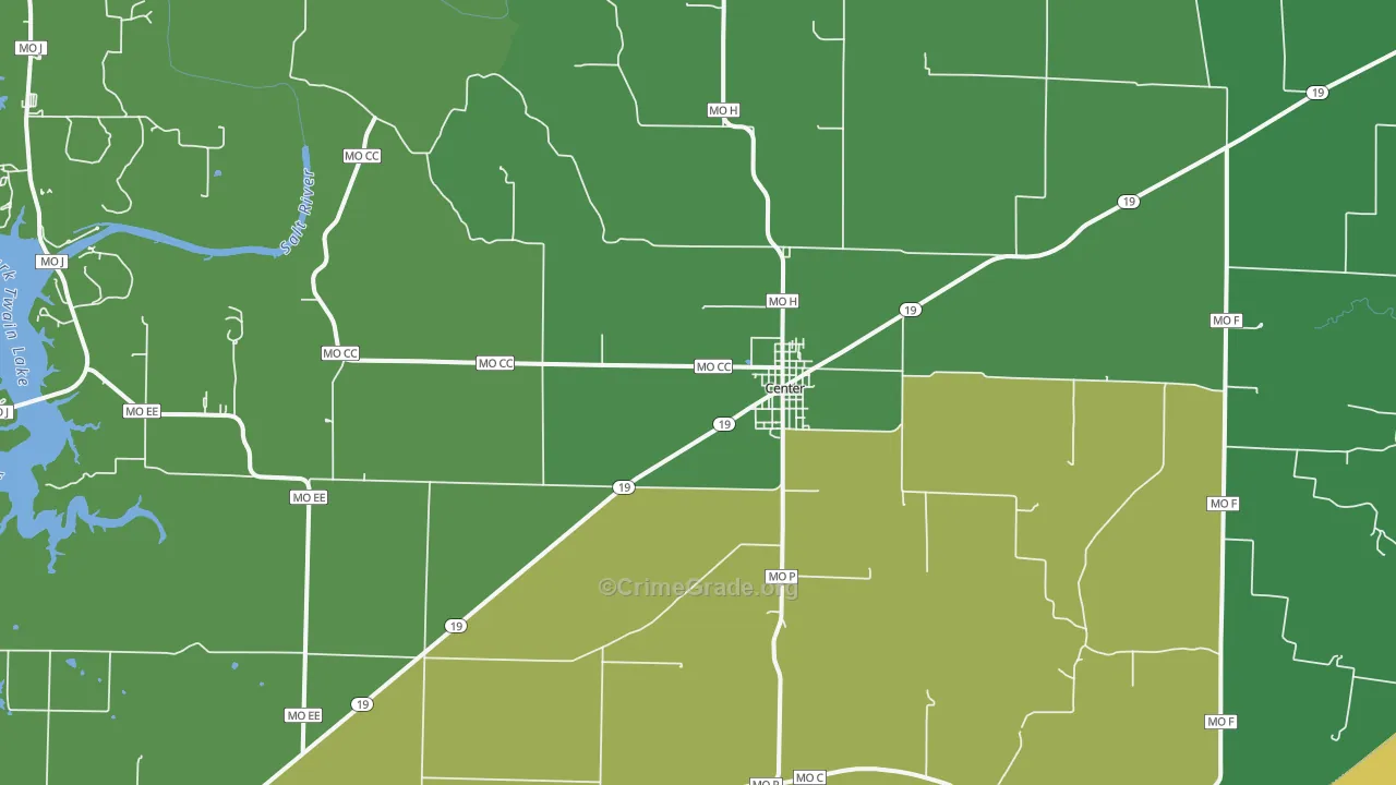 63436, MO Map of Vehicle Theft Rates