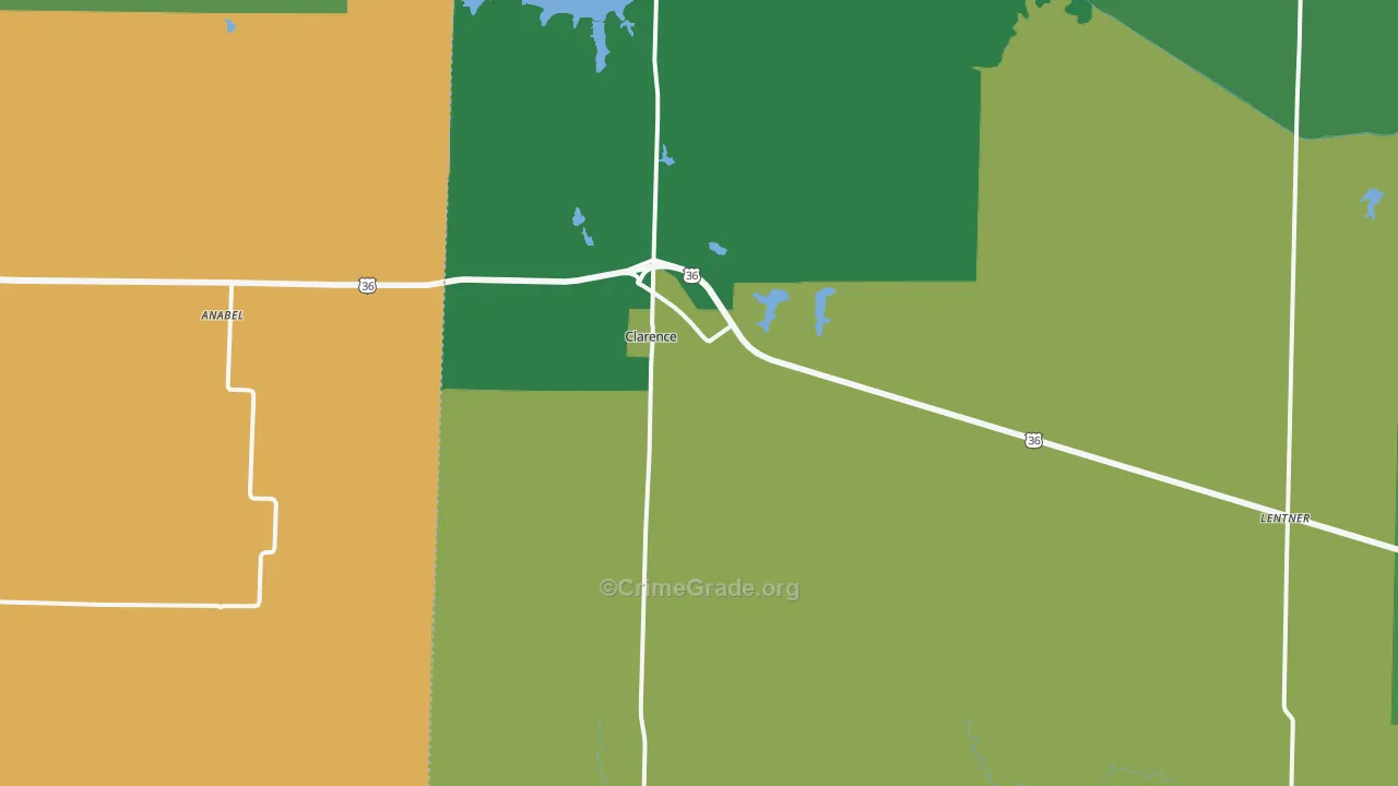 63437, MO Map of Vehicle Theft Rates