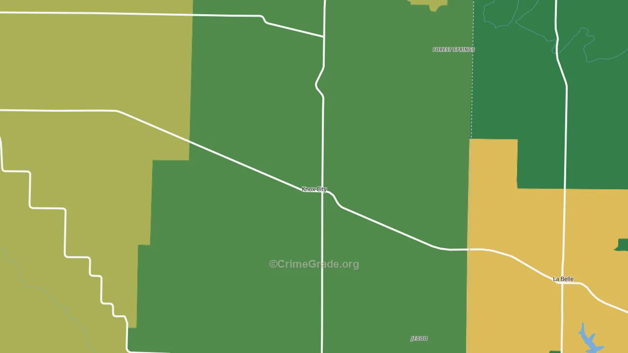 63446, MO Map of Vehicle Theft Rates