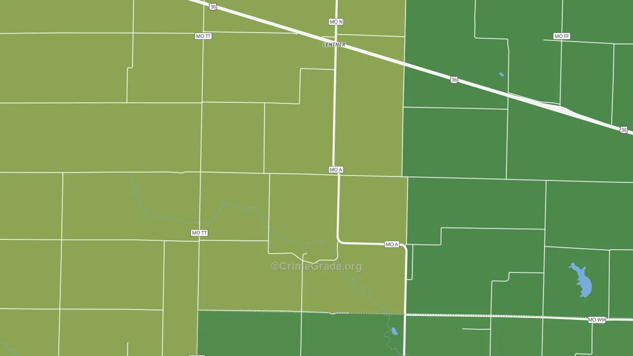 63450, MO Map of Vehicle Theft Rates