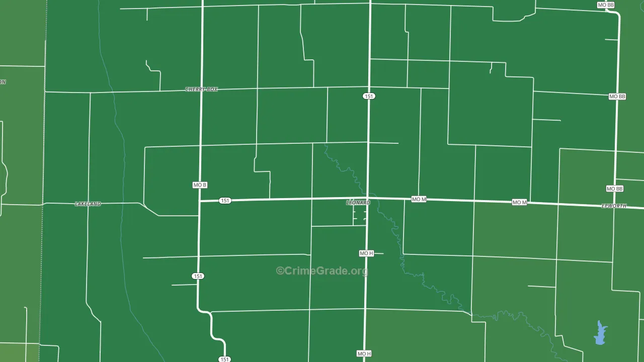 63451, MO Map of Vehicle Theft Rates