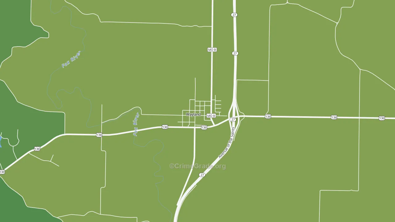 63472, MO Map of Vehicle Theft Rates