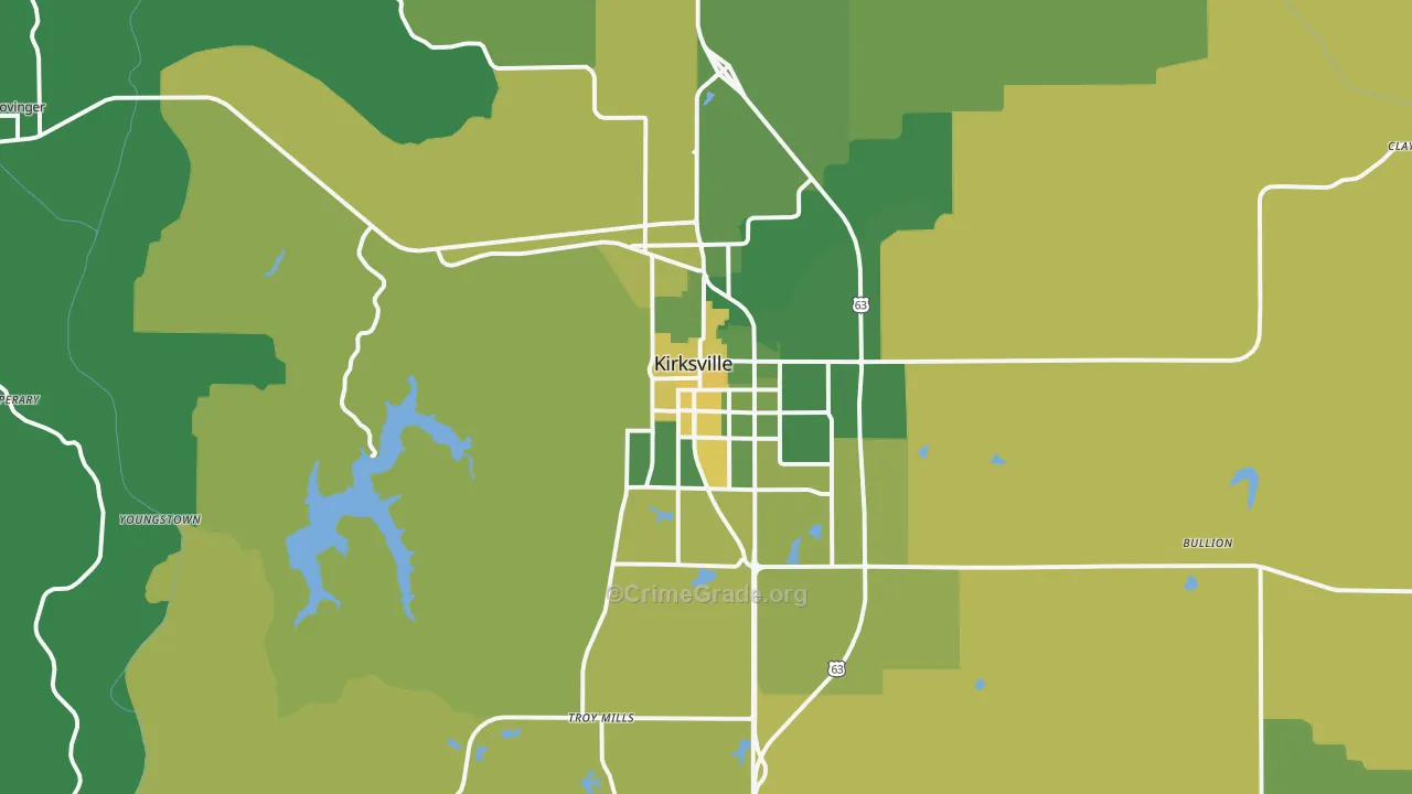 63501, MO Map of Vehicle Theft Rates