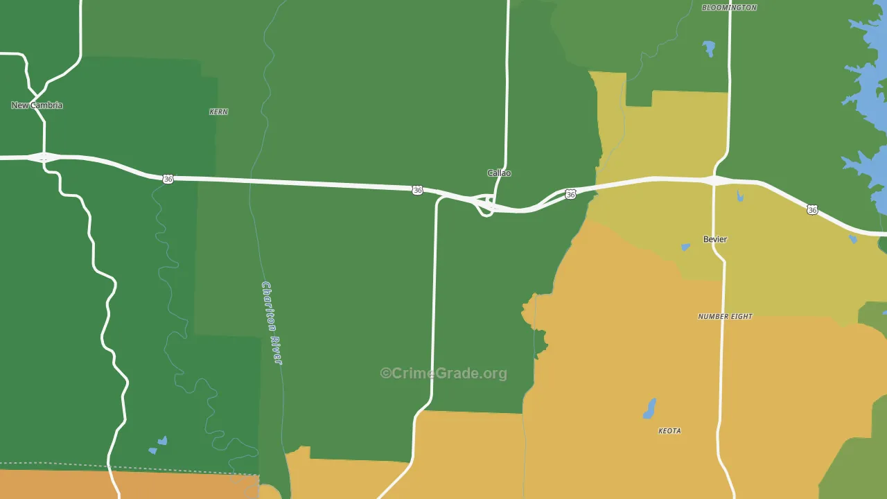 63534, MO Map of Vehicle Theft Rates