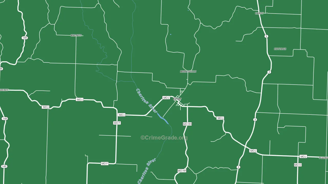 63538, MO Map of Vehicle Theft Rates