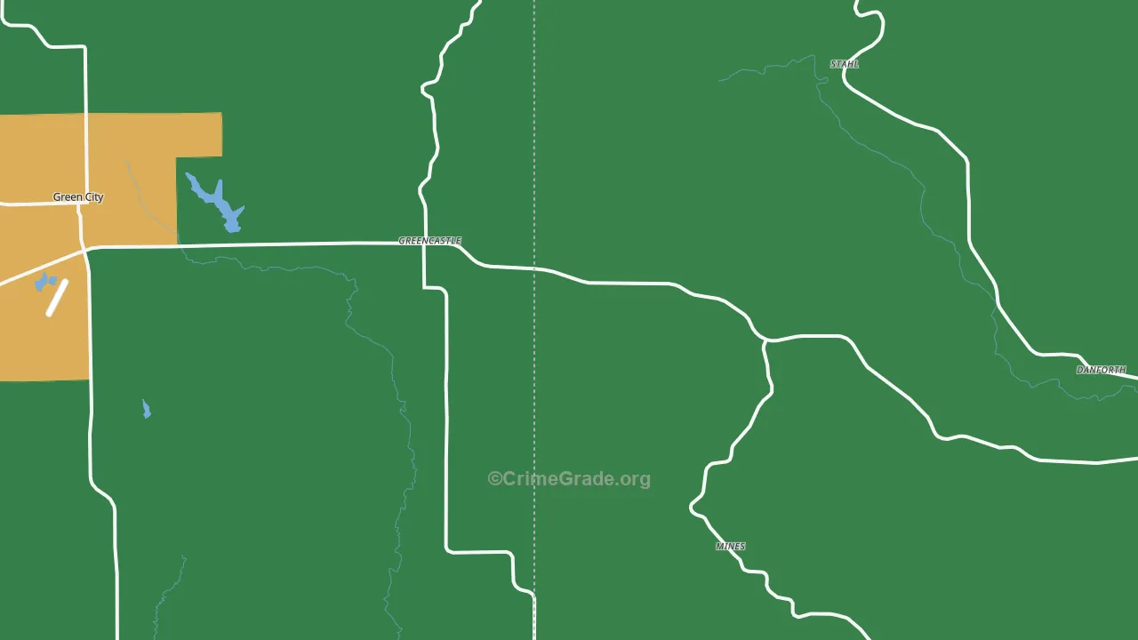 63544, MO Map of Vehicle Theft Rates