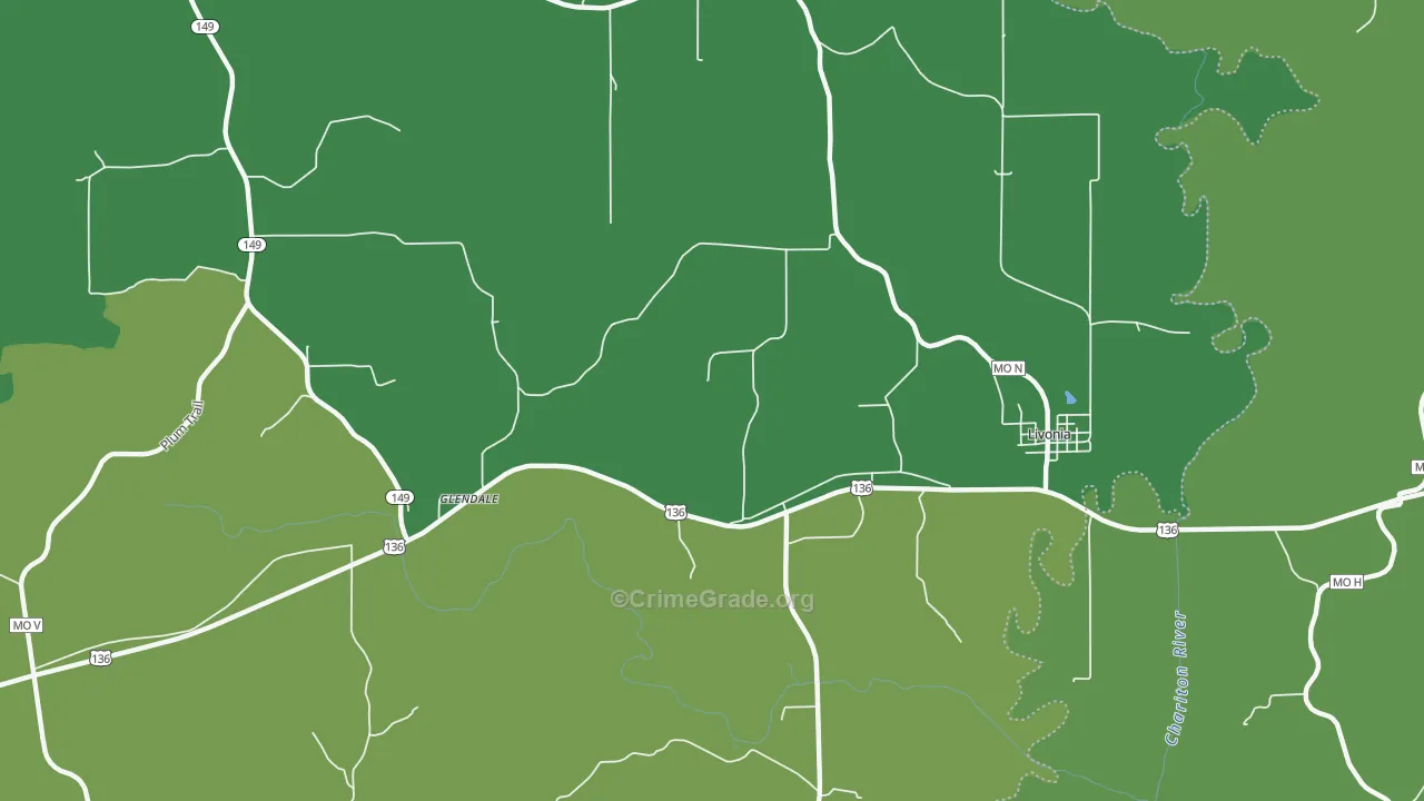 63551, MO Map of Vehicle Theft Rates