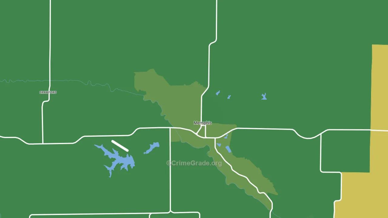 63555, MO Map of Vehicle Theft Rates