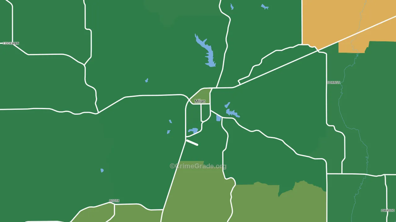 63556, MO Map of Vehicle Theft Rates