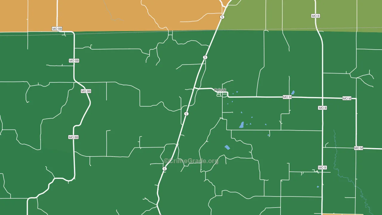 63560, MO Map of Vehicle Theft Rates