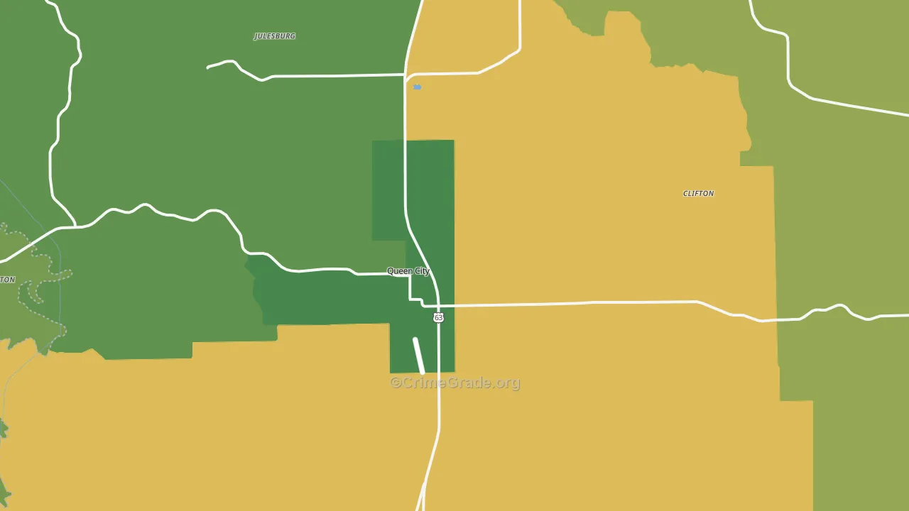 63561, MO Map of Vehicle Theft Rates
