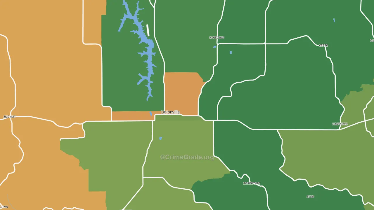 63565, MO Map of Vehicle Theft Rates