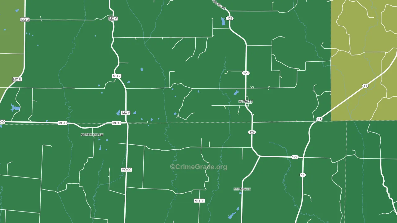 63566, MO Map of Vehicle Theft Rates