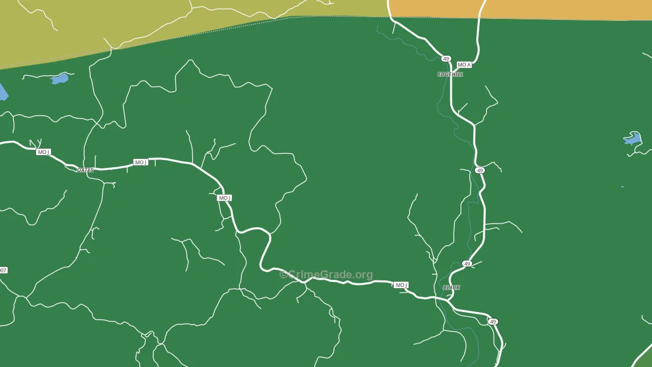 63625, MO Map of Vehicle Theft Rates