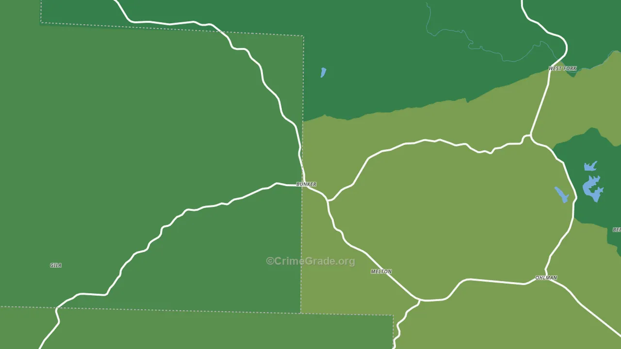 63629, MO Map of Vehicle Theft Rates
