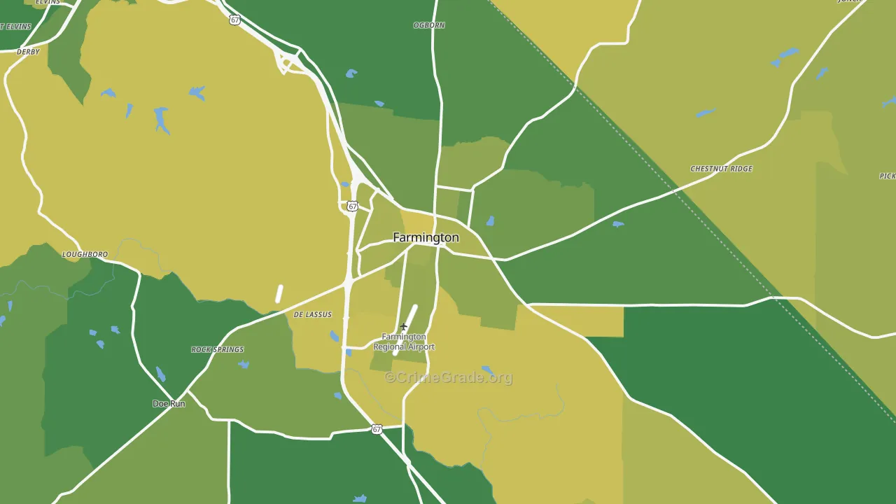 63640, MO Map of Vehicle Theft Rates